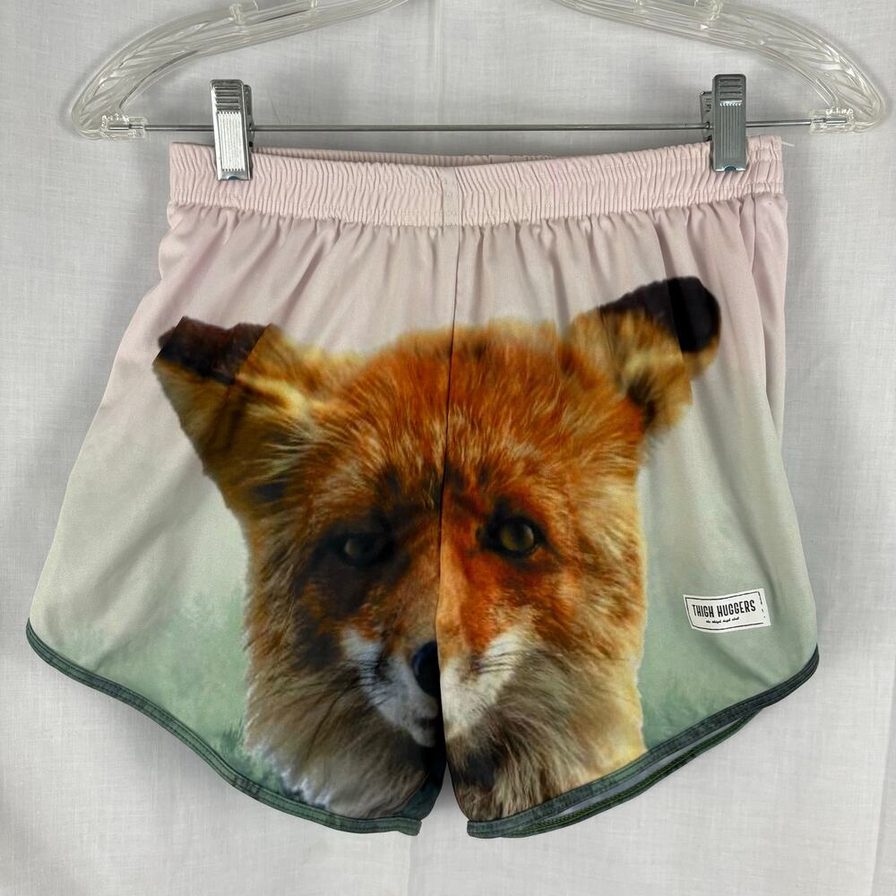 Thigh Huggers What Did The Fox Say  Lined Shorts Size Medium/Large